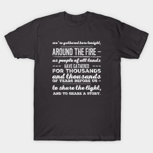 Epcot's Illuminations Reflections of Earth - Gathered Around the Fire T-Shirt